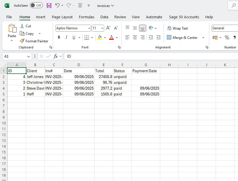 PDF & CSV Export